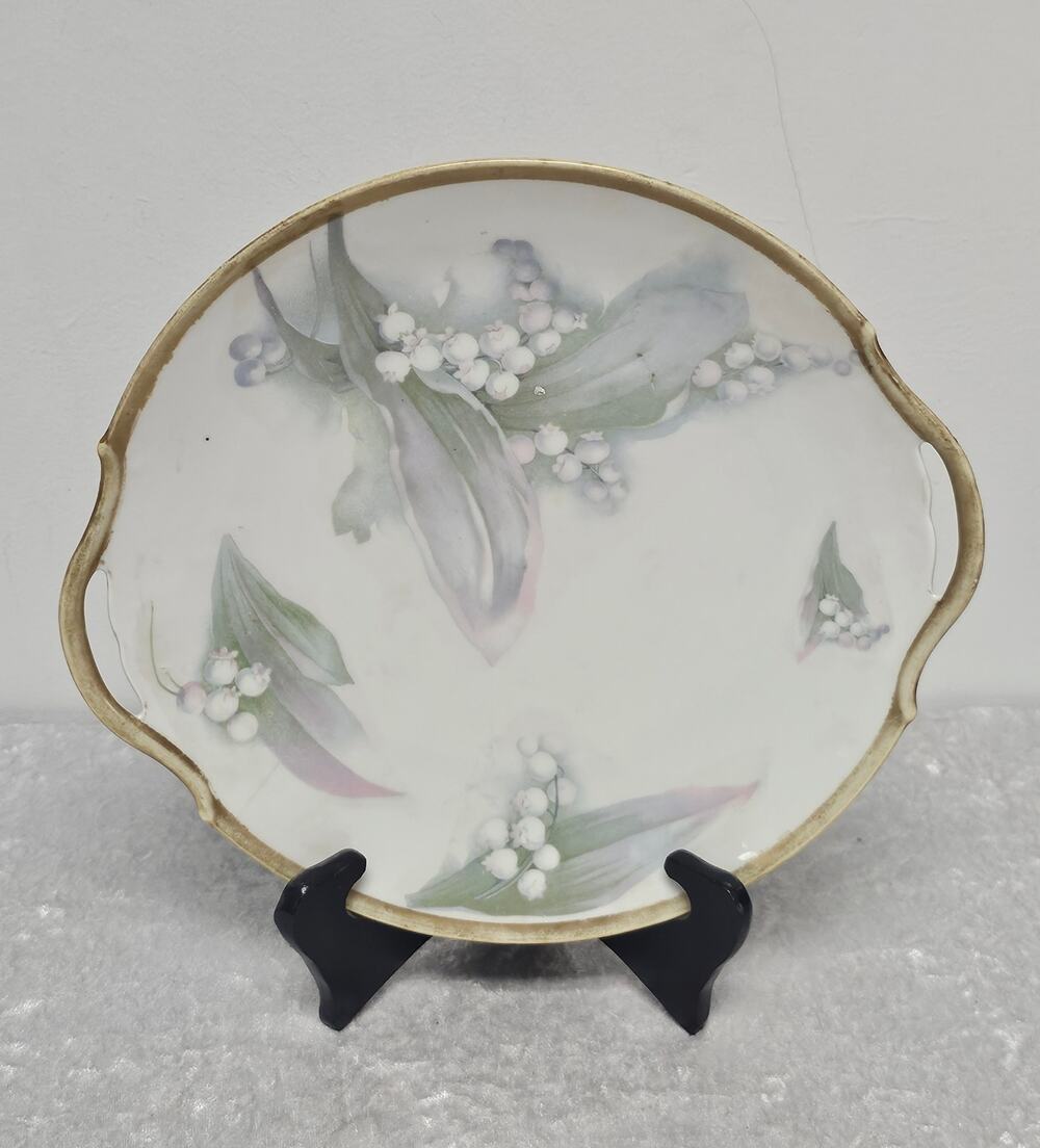 O. & E.G. Royal Austria Decorative Hand Painted Porcelain Plate